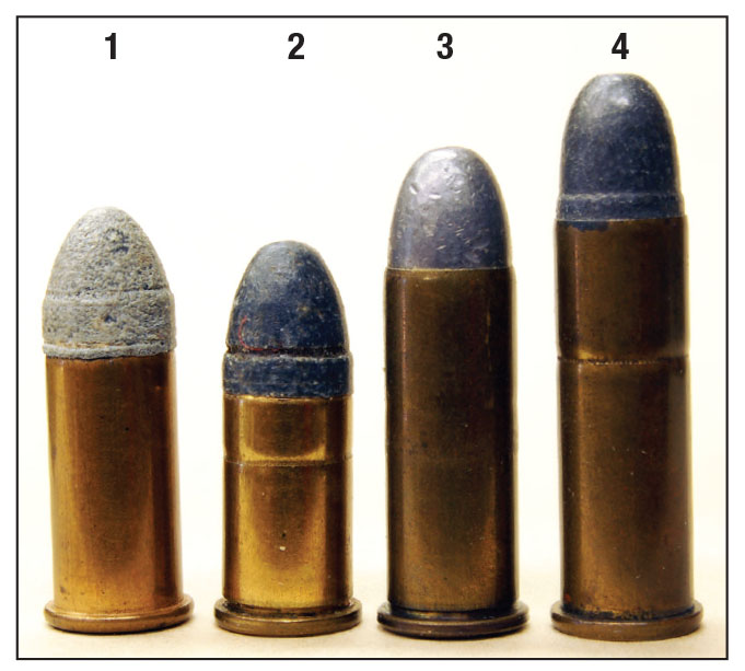 The 9mm Luger was not alone in lacking  energy. Revolver rounds of the time such as the (1) 38 Webley, (2) 38 Short Colt, (3) 38 Long Colt and (4) 38 Special suffered as well.